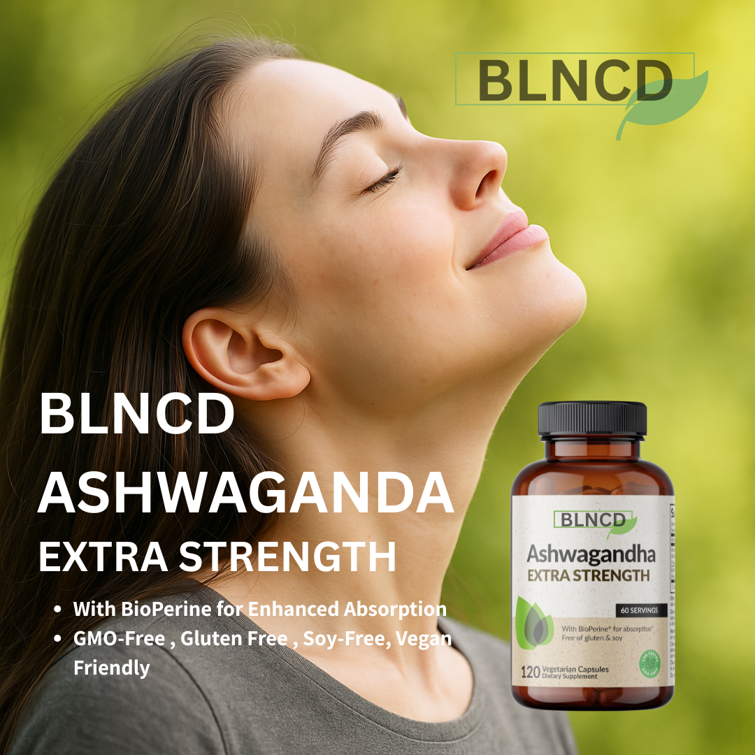 BLNCD Ashwagandha 120 Vegetarian Capsules