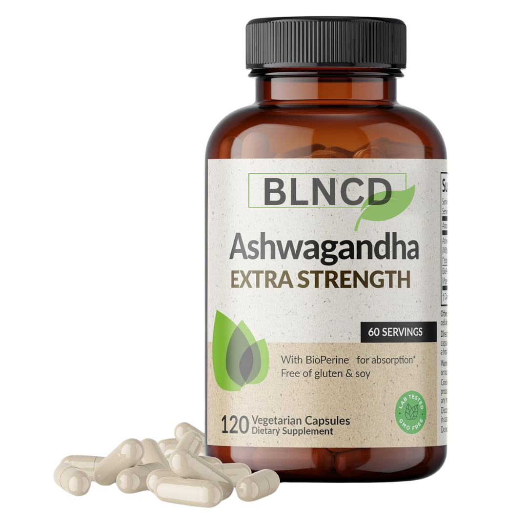 BLNCD  Ashwagandha 120 Vegetarian Capsules