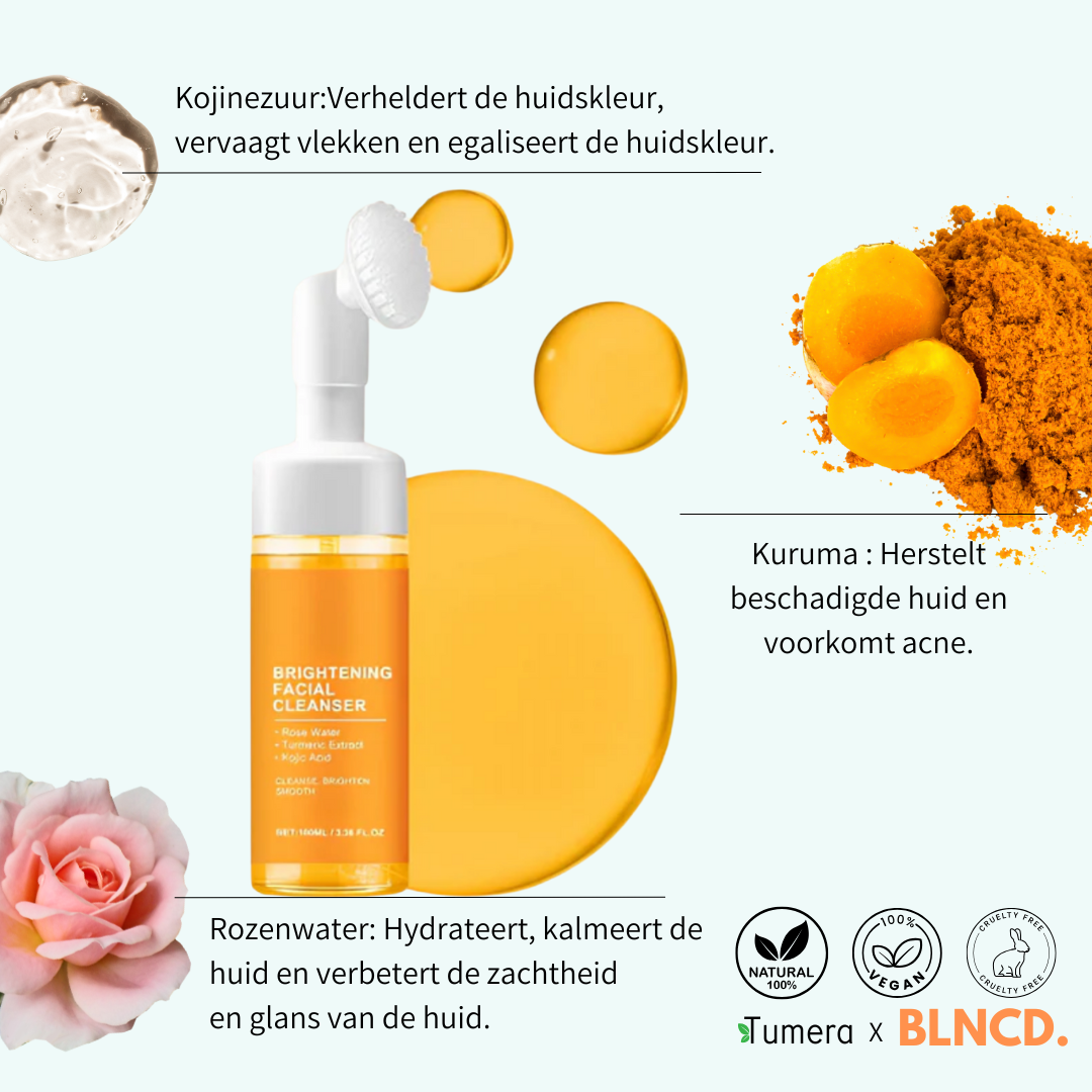Tumera™️ Turmeric Foam Cleanser - Natural Cleanser - Remove Acne & Dark Spots