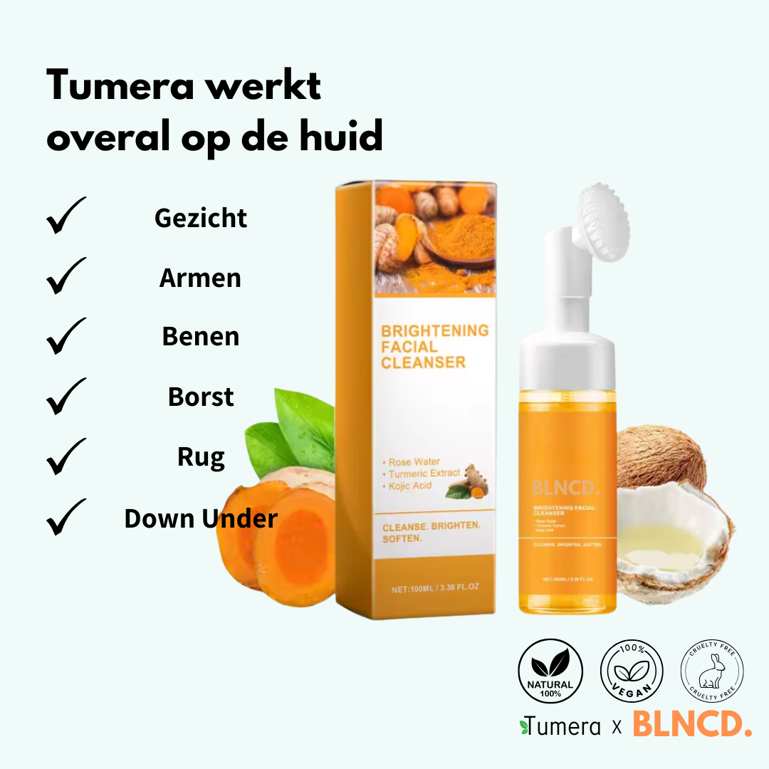Tumera™️ Turmeric Foam Cleanser - Natural Cleanser - Remove Acne & Dark Spots