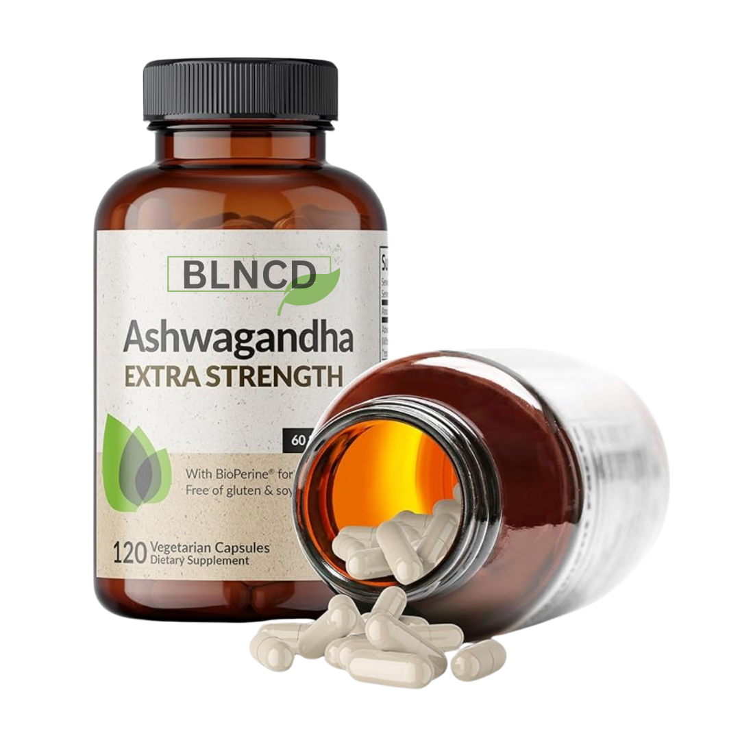 BLNCD  Ashwagandha 120 Vegetarian Capsules